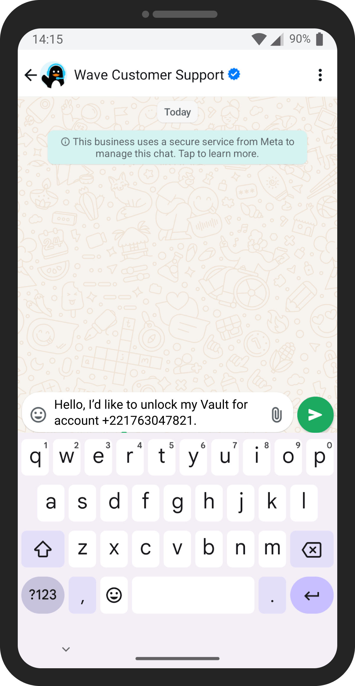 Unlocking Vault early screen